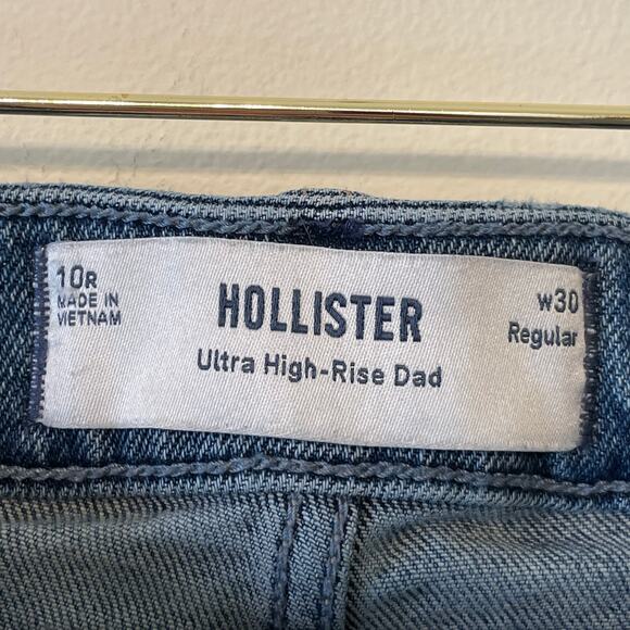Hollister 30W (10R) Ultra High Rise denim blue jeans casual cotton - Picture 4 of 8